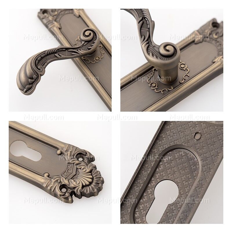 Jusheng Delightful Antique Bronze Door Handle With Lock Sets 85619-867 3 Jusheng Delightful Antique Bronze Door Handle With Lock Sets 85619-867 - Image 3