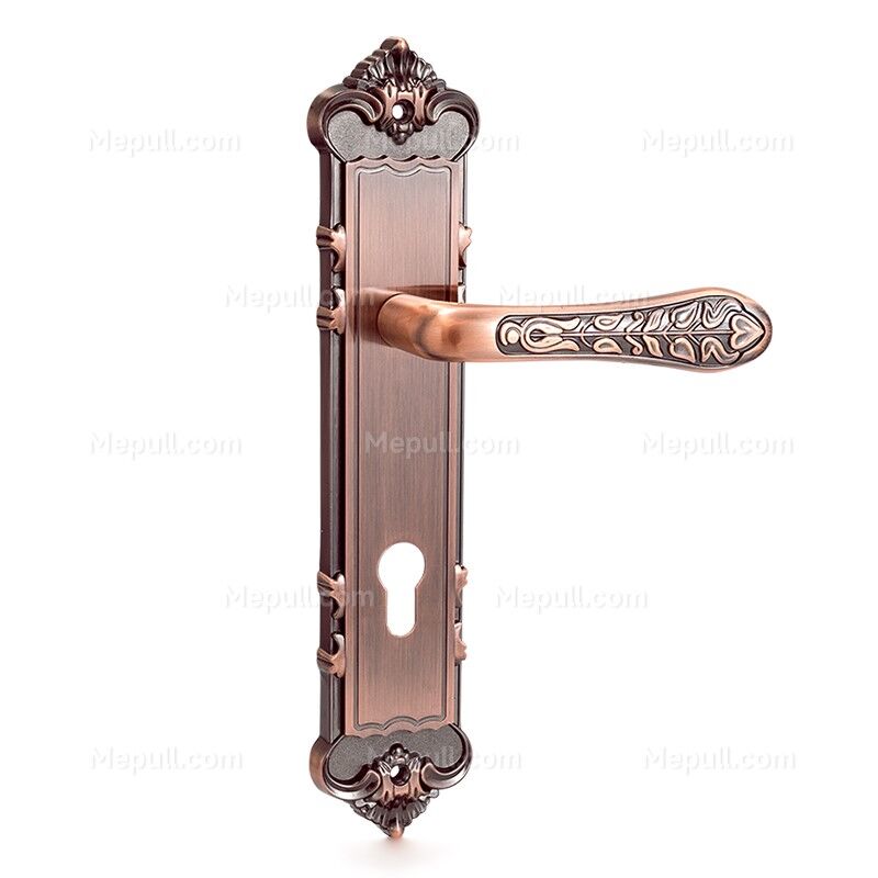 Jusheng Antique Copper Plated Door Handles and Plates 8507-827 1 Jusheng Antique Copper Plated Door Handles and Plates 8507-827
