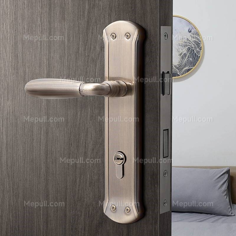 Jusheng Matt Black Square Door Handles With Key Lock 851125-918 2 Jusheng Matt Black Square Door Handles With Key Lock 851125-918 — изображение 2