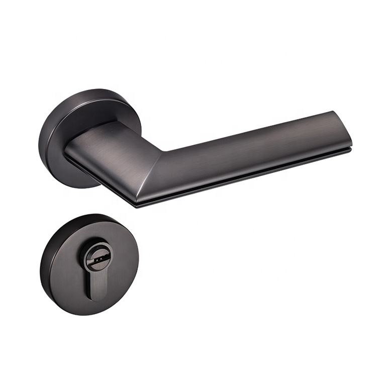 Jusheng Matt Black Privacy Door Handles With Key Z103233 1 black privacy door handles