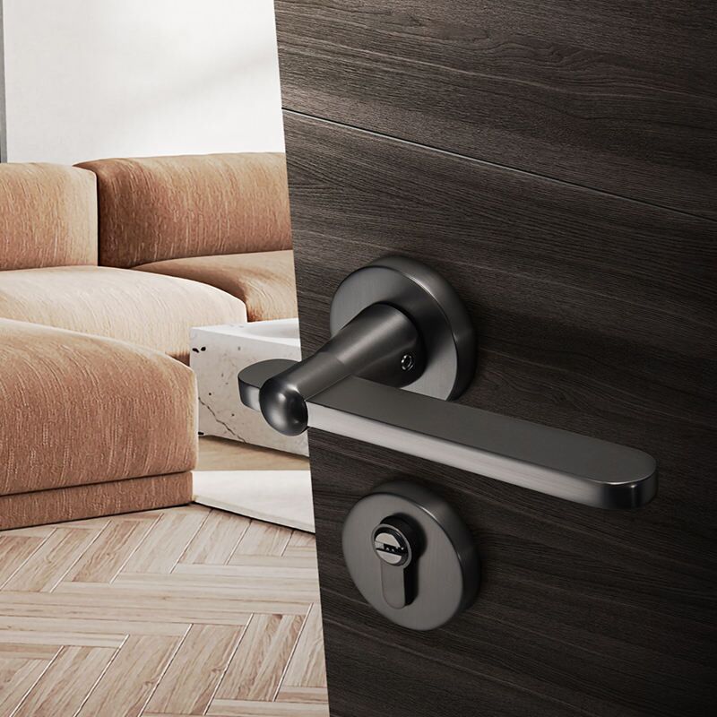 Matte Silver Internal Zinc Alloy Door Handles Z104911 3 Matte Silver Internal Zinc Alloy Door Handles Z104911 – Image 3
