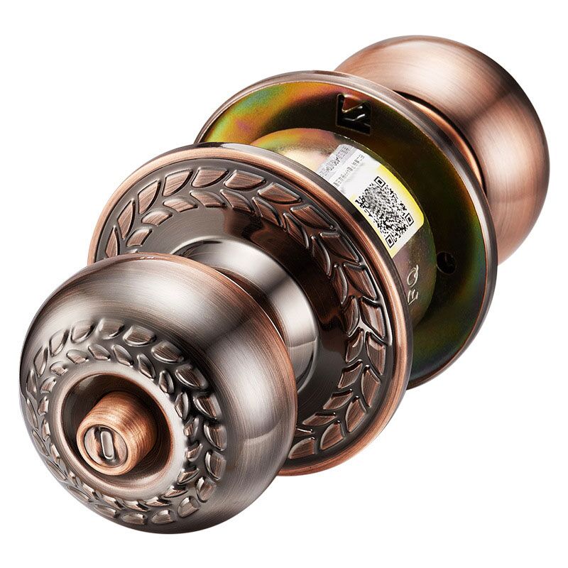 Single Cylinder Flower Gold Entry Door Knob L2046 3 Single Cylinder Flower Gold Entry Door Knob L2046 – Image 3