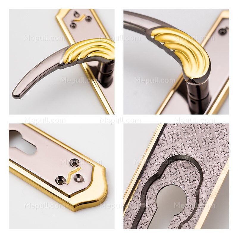 Jusheng Gold Black Nickel Two-Tone Premium Interior Door Handle 8563-9674 3 Jusheng Gold Black Nickel Two-Tone Premium Interior Door Handle 8563-9674 - Image 3